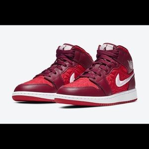AIR JORDAN 1 MID “RED QUILT” FOR THE KIDS